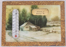 Souvenir of Chicago, Illinois Framed Thermometer