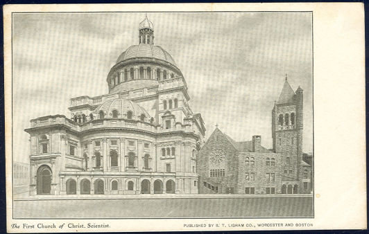 Postcard of The First Church of Christ Scientist Boston