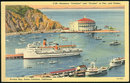 Postcard of Steamers Catalina and Avalon at Pier, California