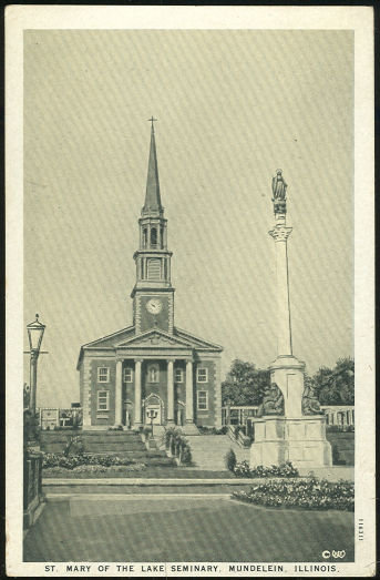 Postcard of The St. Mary of the Lake Seminary, Mundelein, Illinois
