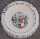 Vintage Roseville Pottery Nursery Rhyme Baby's Plate Bo Peep