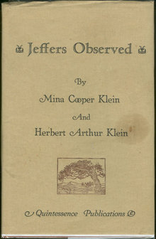 Jeffers Observed by Mina and Herbert Klein 1986 Limited