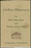 Jeffers Observed by Mina and Herbert Klein 1986 Limited