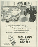 1944 World War II Northern Handy Towels Life Magazine Advertisement