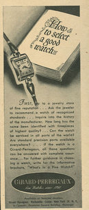 1944 World War II Girard Perregaux Magazine Ad