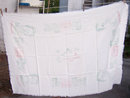 Vintage Hawaiian Islands Aloha Fringed Tablecloth