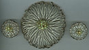 Vintage Rhinestone Floral Brooch and Matching Earrings
