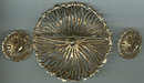 Vintage Rhinestone Floral Brooch and Matching Earrings