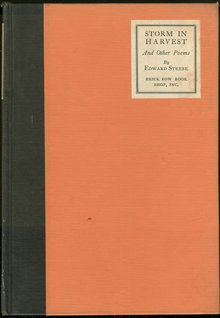 Storm Harvest and Other Poems by Edward Steese 1923 1st