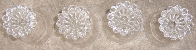 Set of Four Anchor Hocking Bubble Cocktail Glasses
