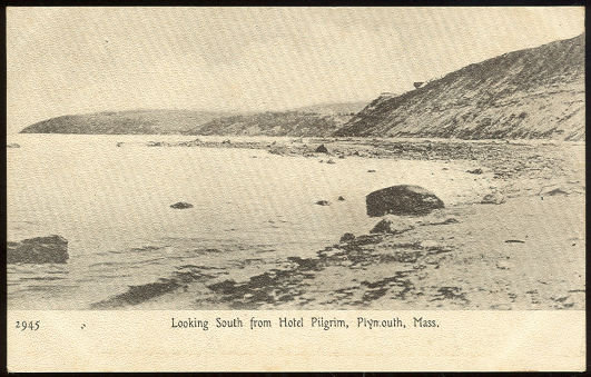 Postcard of Looking South from Hotel Pilgrim Plymouth, Massachusetts