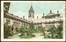 Postcard of Court of Ponce de Leon St. Augustine 1908