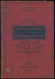Initial Studies in American Letters by Henry Beers 1895