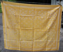 Vintage Yellow Brocade Design Table Cloth