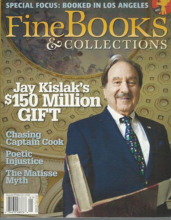 Fine Books and Collections Magazine January/February 2008 Jay Kislak/Ulysses