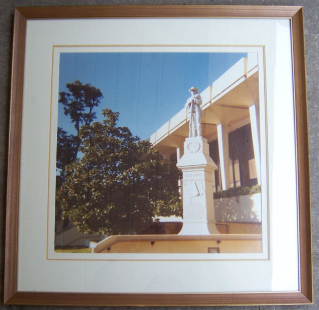 Framed Photo of Huntsville Alabama Confederate Soldier