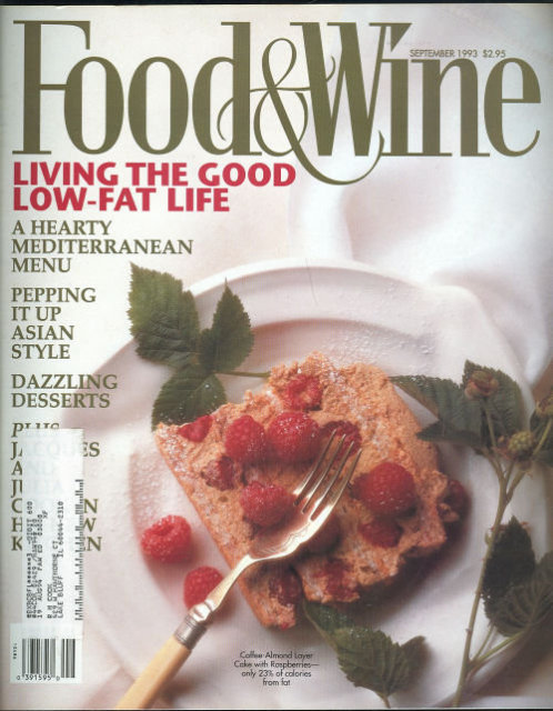 Food & Wine Magazine September 1993 Good Low Fat Life