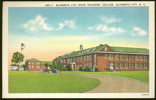 Postcard of Elizabeth City State Teacher's College, Elizabeth City, North Carolina