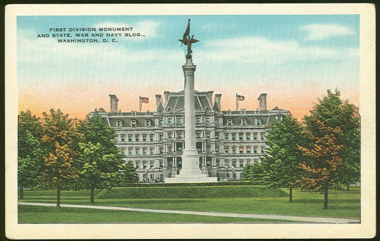 Postcard of State, War and Navy Building Washington DC