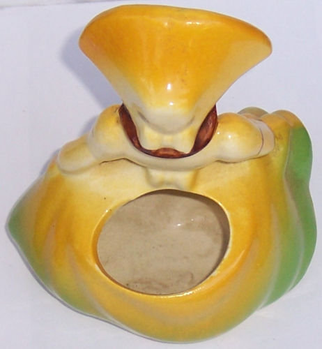 Southern Belle in Bright Yellow Dress Planter