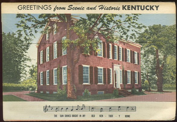 Picturesque Kentucky 1937 Curt Teich Souvenir Folder
