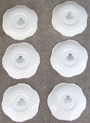 Set of Six John Maddock England Minerva Saucers