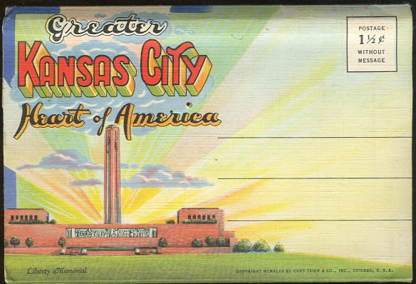 Greater Kansas City Curt Teich 1943 Souvenir Folder