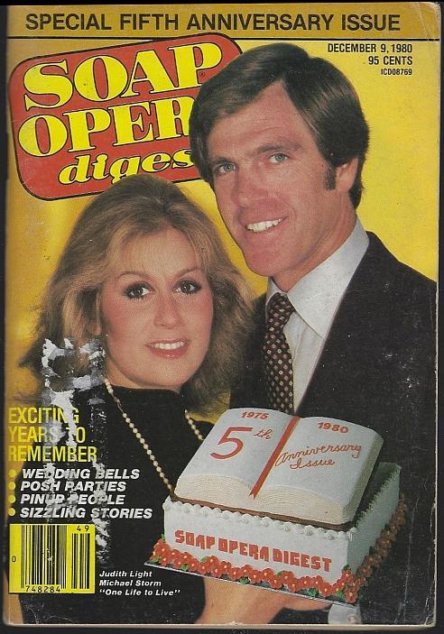 Soap Opera Digest Magazine December 9, 1980 Judith Light and Michael Storm OLTL