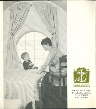 Advertising Flyer For The Sword and Anchor Nova Scotia