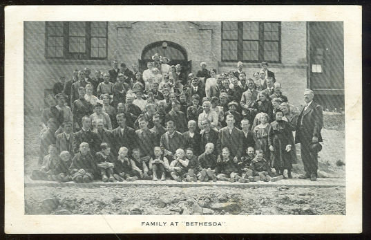 Postcard of the Family at Bethesda School
