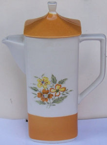 Grand Bahama, Japan Handpainted Stoneware Coffee Pot