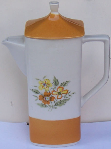 Grand Bahama, Japan Handpainted Stoneware Coffee Pot