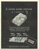 1940 Lucien Lelong Lipsticks Magazine Advertisment