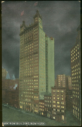 Postcard of Park Row Building, New York City, New York