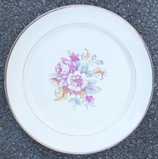 Vintage W.S. George China Derwood Dinner Plate