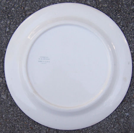 Vintage W.S. George China Derwood Dinner Plate