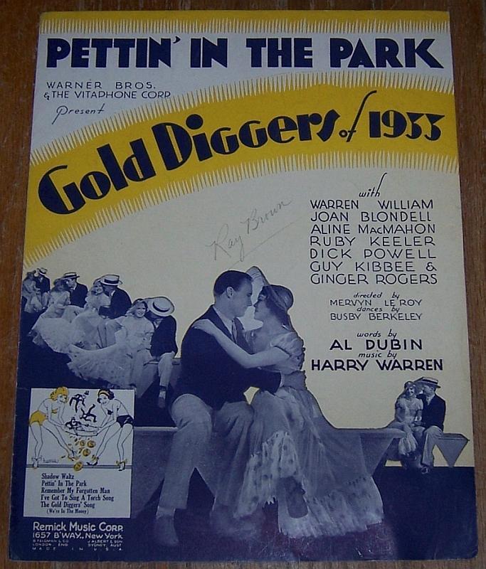Pettin' in the Park From Gold Diggers of 1933 with Warren William, Joan Blondel