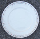 Crooksville China Plate w/ Small Roses and Gold Trim