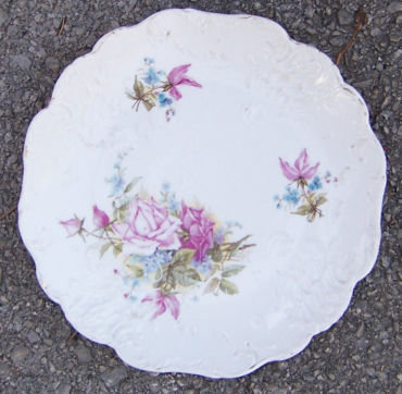 Victorian Embossed Small Plate with Roses