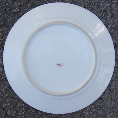 Theodore Haviland Limoges China Plate w/ Pink Flowers