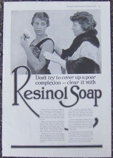 Resinol Soap for Complexion 1917 Magazine Advertisement