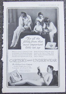 Carter's Knit Underwear 1916 Magazine Advertisement