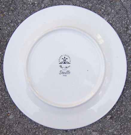 Homer Laughlin Seville Dinner Plate French Violets