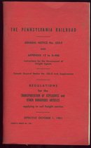 Pennsylvania Railroad Instructions for Freight 1961