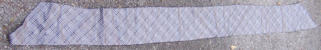 Very Dressy Black and White Long Scarf or Headband