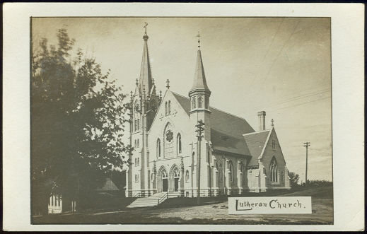 Real Photo Postcard of Lutheran Church
