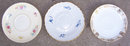 Three Saucers, Homer Laughlin, Richard Ginort, Nippon