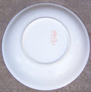 Vintage German Pink and Yellow Floral Serving Bowl