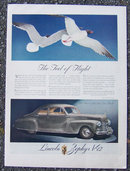 1942 Lincoln Zephyr V-12 Life Magazine Advertisement