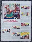 1941 Elsie and Turkey Borden Holiday Magazine Ad